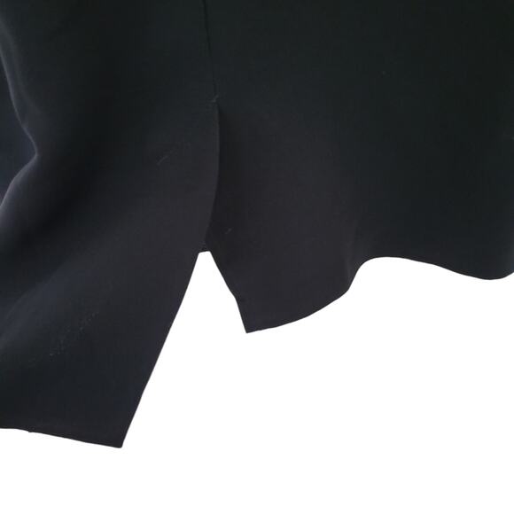 ABS by Allen Schwartz Dress Sz 2 Smock Neck Bow Black Ruffle Sleeve Classic - Picture 7 of 8